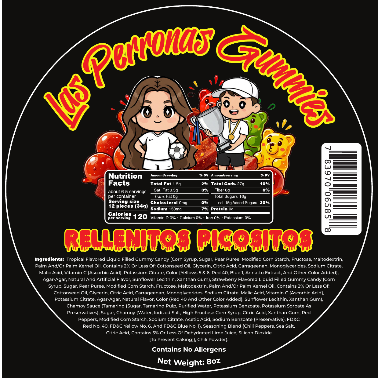 Rellenitos Picositos — Filled gummies that burst with flavor